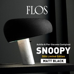 FLOS �ե��� Snoopy Lamp��LIMITED EDITION MATT BLACK ���̡��ԡ����ס��ޥåȥ֥�å� �ơ��֥���� �饤�� ���� �ǥ����ʡ��� ������� �ڥ����� �ơ��֥� ��������Բġ�