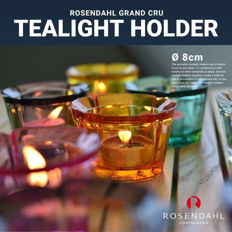 ������������� ���ڥ�ϡ����� TEALIGHT HOLDER�������ɥ�ۥ����<br>GrandCruGlass/ErikBagger/����å����Хå���/���饹/�ȥ륳/�̲�/ROSENDAHL COPENHAGEN�ڥ���ӥ˼����б����ʡۡ�RCP��