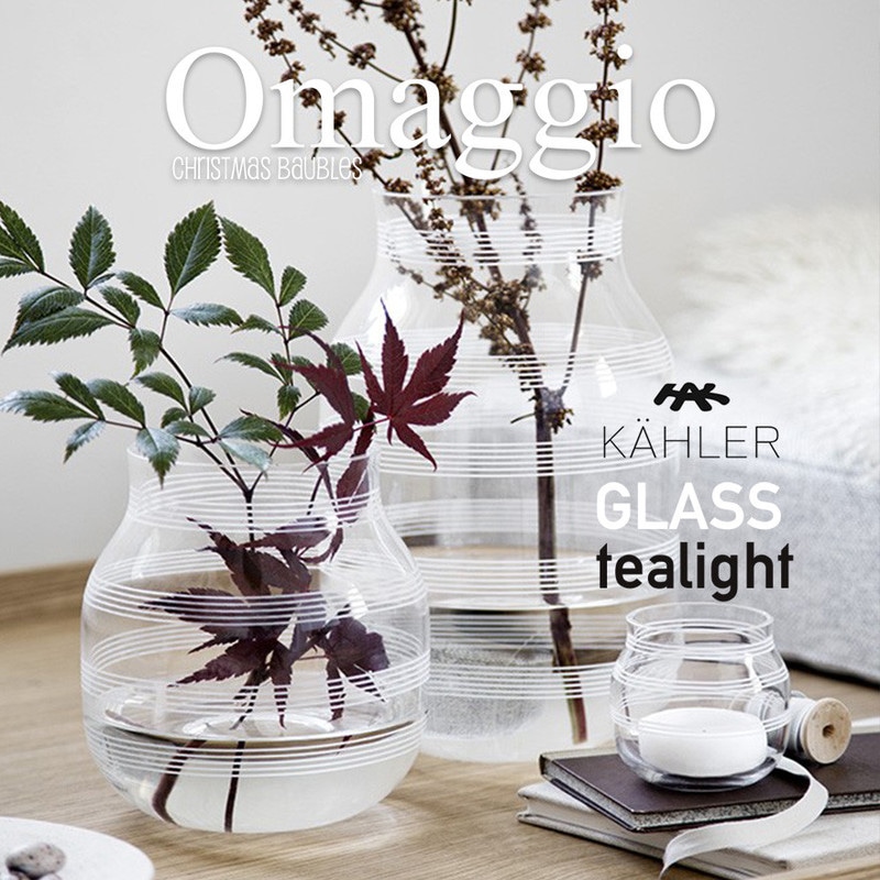 KAHLER ケーラー omaggio glass Tealight Holder オマジオ グラス