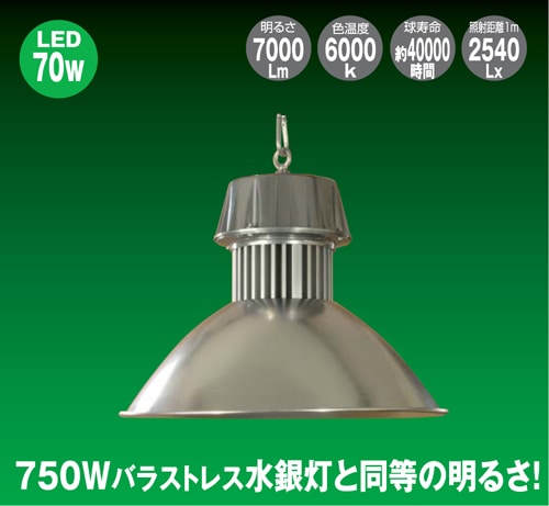 【日動工業】LEDメガライト 吊下げ式 拡散型【屋外型・防雨型】LEN-70PE-E-W【P5】【W3】【RCP】