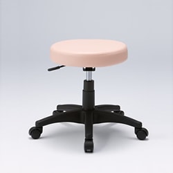 【東洋工芸】【防汚レザー張り】作業用 OAチェア ピンク GS010-VPI【RCP】