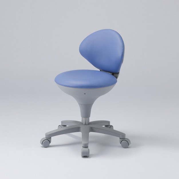 【東洋工芸】【防汚レザー張り】ナースチェア ブルー WS021-VBL /椅子/青色【RCP】