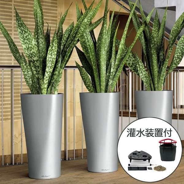 【Lechuza レチューザ】【灌水装置付き】デザインプランター Lechuza レチューザ  Delta デルタ DEL-3056 全3色カラーバリエーション【RCP】