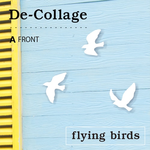 【nido ニド】flying birds A フライングバード Aタイプ  【De-collage デコラージュ】 LED照明なし　ウォールデコレーション【RCP】