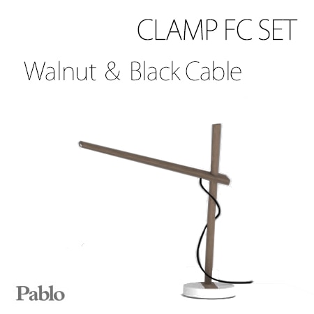 Pablo CLAMP FS SET LEDデザインデスクライト ウォールナット