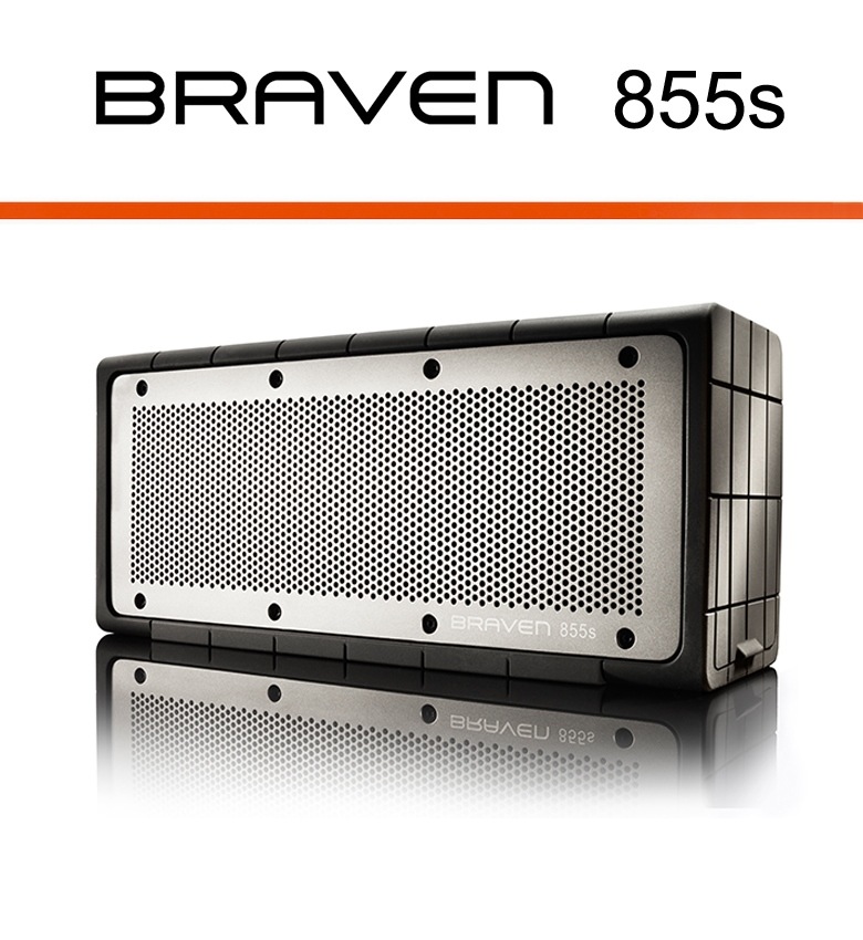 【BRAVEN/ブラヴェン】BRAVEN855s マルチタスクスピーカーフォン　+　モバイルバッテリー　高忠実度BluetoothワイヤレススピーカーBRAVEN正規販売【コンビニ受取対応商品】【RCP】