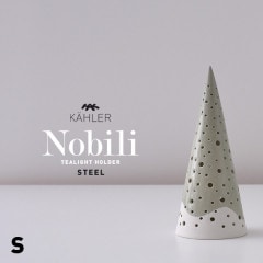 KAHLER 顼NOBILI STEELۥƥ饤ȥۥ15320 SMALL <br>顼 TEALIGHT HOLDER  S ⡼ Υӥ ɥۥ<br>󥿥 ɥ ̲ ǥޡڥӥ˼бʡۡRCP