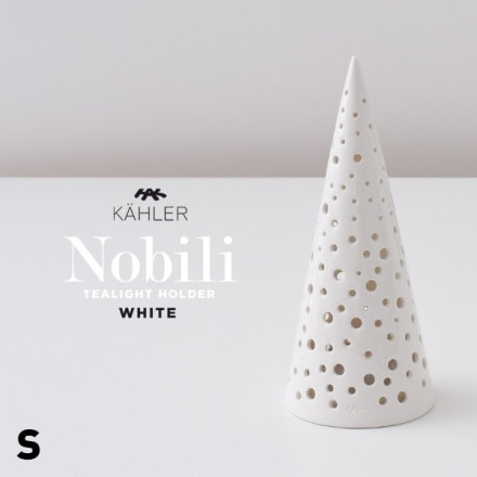 KAHLER 顼 NOBILI TEALIGHT HOLDER SNOW WHITE S H19cm ⡼ Υӥ ƥ饤ȥۥ ɥ ̲ ǥޡ ꥹޥ