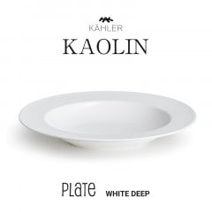 KAHLER 顼  ץ졼 ǥ ۥ磻 16008<br>kaolin  ơ֥륦  ץ Plate ܡ㥤 Żҥ󥸲  Cecilie Manz ꥨ ޥ ڥӥ˼бʡۡRCP