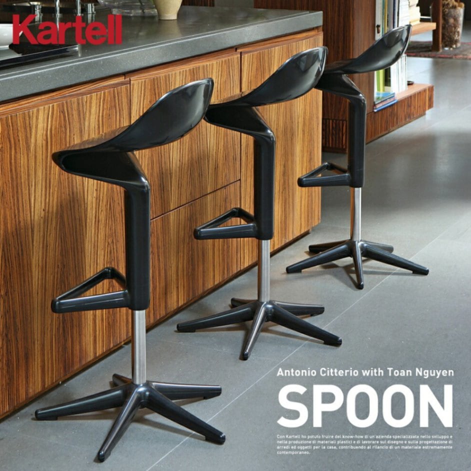 【kartell/カルテル】 SPOON スプーン<br>スツール/椅子/イス/ポリプロピレン/ダイニング/チェア【RCP】