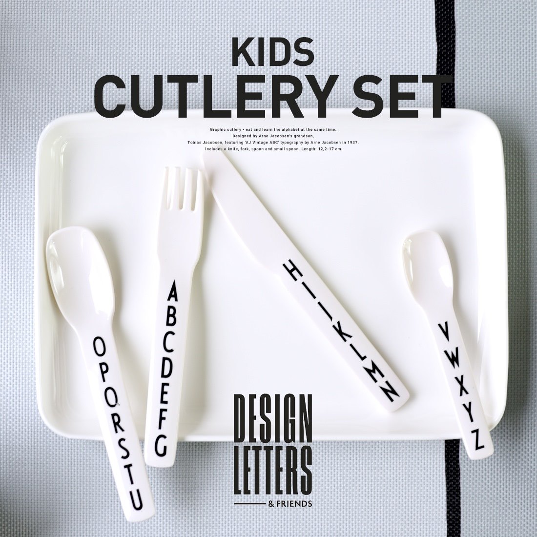 ����������Ź�ۡ�DESIGN LETTERS��KIDS CUTLERY SET ���å����ȥ�꡼���åȥǥ�����쥿����/���ס���/�ե�����/�ʥ���/���ߥ�/Arne Jacobsen/����͡��䥳�֥���ڥ���ӥ˼����б����ʡۡ�RCP��