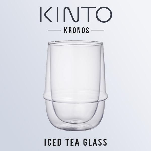 【KINTO/キント】KRONOS/クロノス ダブルウォール アイスティーグラス 350 ml<br>ダブルウォールカップ/ガラス/紅茶/お茶/耐熱/耐熱ガラス二重構造/電子レンジOK/食器洗浄機OK/23106【コンビニ受取対応商品】【RCP】