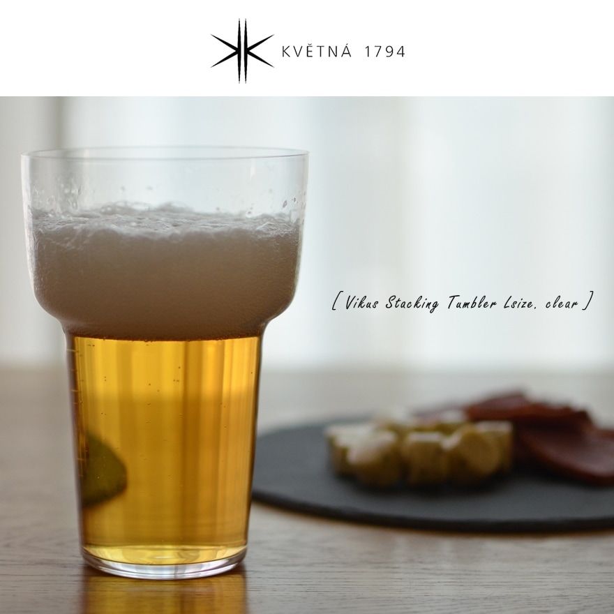 ��KVETNA/���٥ȥ��ʡ�vikus �����å��� ����֥顼 L clear 300ml ���饹<br>���������¹�/���å�/���������饹/���饹/DESIGN PLUS ��/���٥ȥ�/8591808122640/22408-300�ڥ���ӥ˼����б����ʡۡ�RCP��