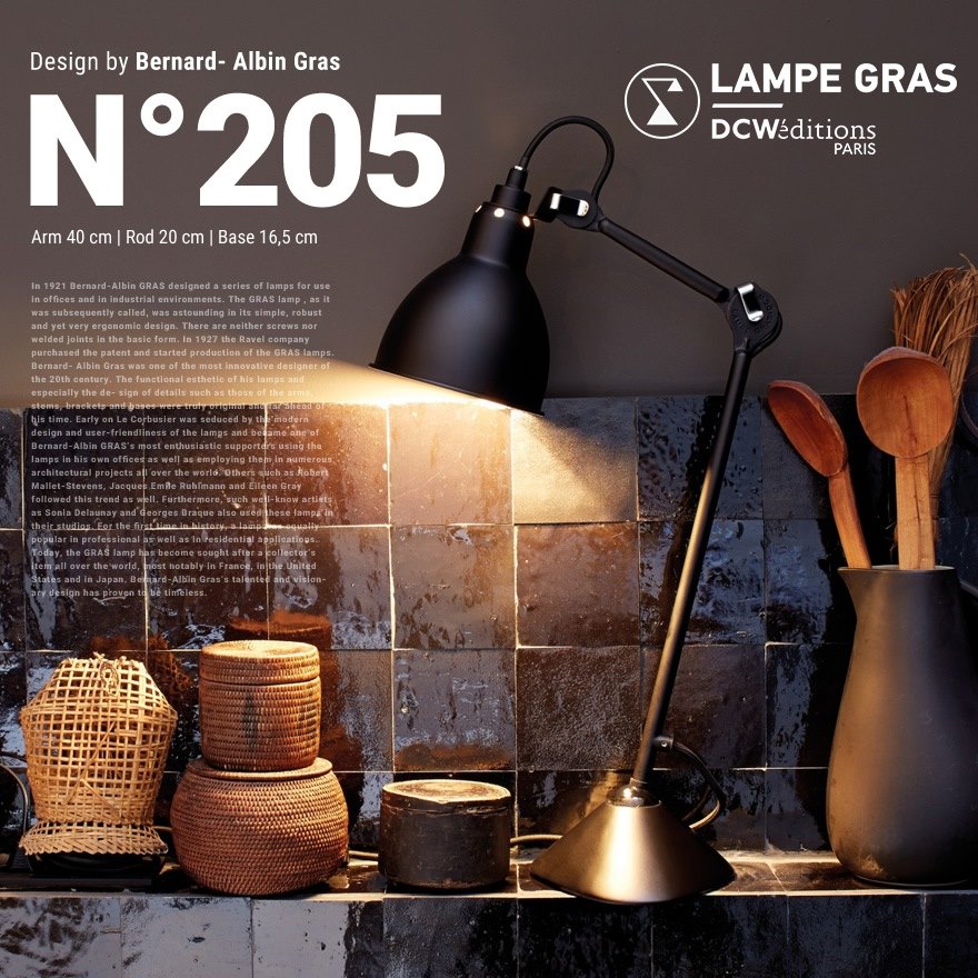 ��DCW editions/�ǥ����������֥�塼���ǥ�����󥺡�LAMPE GRAS LAMPE DE TABLE No.205<br>Table Lamp/�ơ��֥����/Bernard-Albin Gras��RCP��