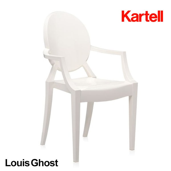 【kartell/カルテル】LOUIS GHOST/ルイゴースト<br>ダイニングチェア/PhilippeStarck/SFCH-K4852/椅子/4本足【RCP】