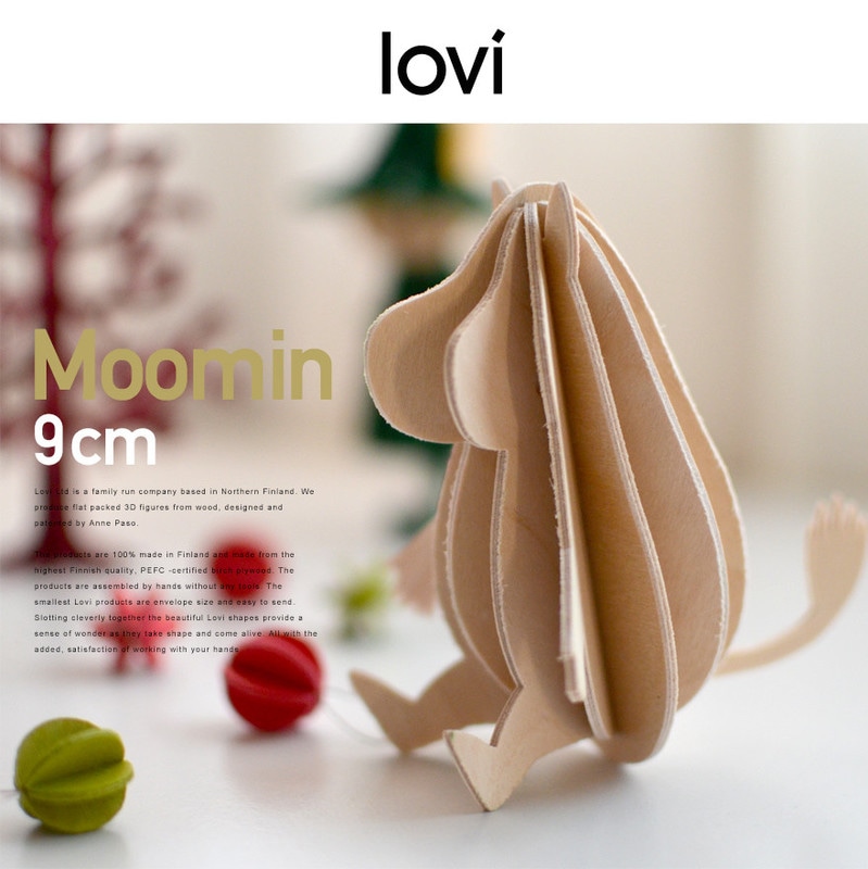 【lovi/ロヴィ】ポストカード ムーミン MOOMIN（ムーミン）ムーミンシリーズ<br>ロビー/クリスマス/北欧/フィンランド/軽量/ギフト/プレゼント/木/グリーティングカード 【コンビニ受取対応商品】【RCP】