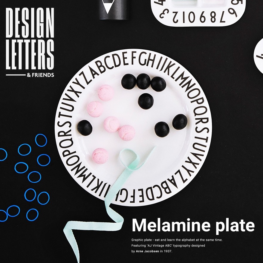 【正規販売店】【DESIGN LETTERS】MELAMINE PLATE　メラミンプレート<br>デザインレターズ/皿/Arne Jacobsen/アルネ・ヤコブセン【コンビニ受取対応商品】【RCP】