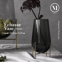 Audo Copenhagen Echasse Vase S, smoke 㥹١ S ⡼<Br>֤Ӥ  ե١ڥӥ˼бʡۡRCP