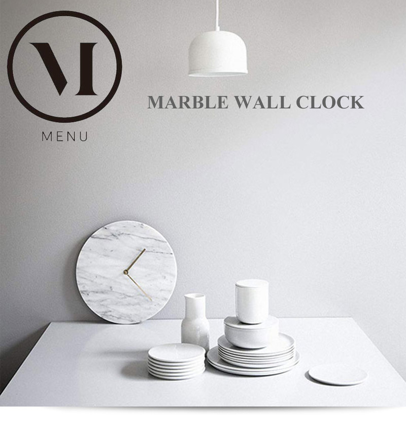 Audo Copenhagen Marble Wall Clock マーブルウォールクロック<br>NORM ノーム<br>壁掛け時計 ウォッチ 大理石 北欧<br>【コンビニ受取対応商品】【RCP】