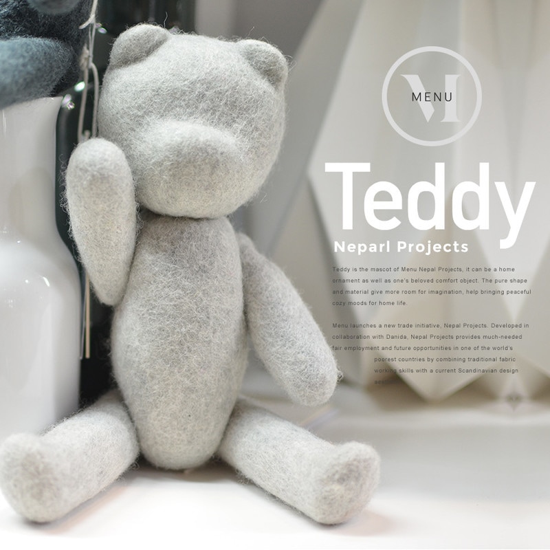 Audo Copenhagen teddy テディ テディベア<br>By Afteroom アフタールーム ウール テディベア 人形 パペット ハンドメイド 手作り 北欧【コンビニ受取対応商品】【RCP】