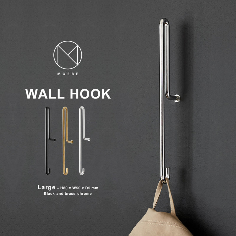 MOEBE ムーベ WALL HOOK Large<br>ウォールフック ラージ Lサイズ 壁掛け コートハンガー 壁掛けフック【コンビニ受取対応商品】 