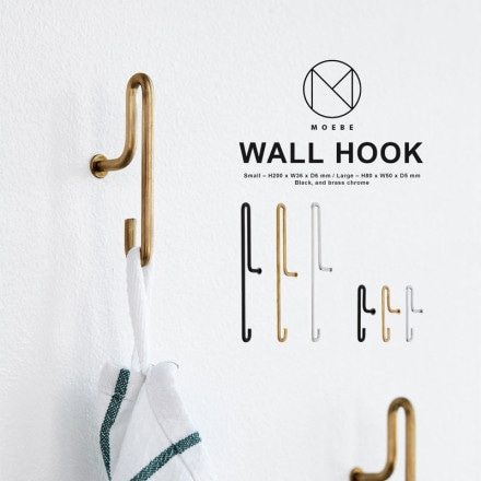 MOEBE ࡼ WALL HOOK Small 2ĥå<br>եå ⡼ S ɳݤ ȥϥ󥬡 ɳݤեåڥӥ˼бʡ 
