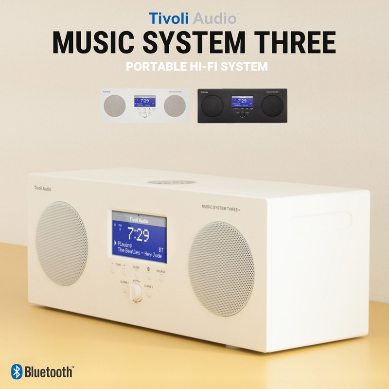 Tivoli Audio ܥꥪǥMUSIC SYSTEM THREE ߥ塼åƥॹ꡼֥롼ȥ Bluetooth AM FM 饸 磻쥹 ԡ ⥳RCP