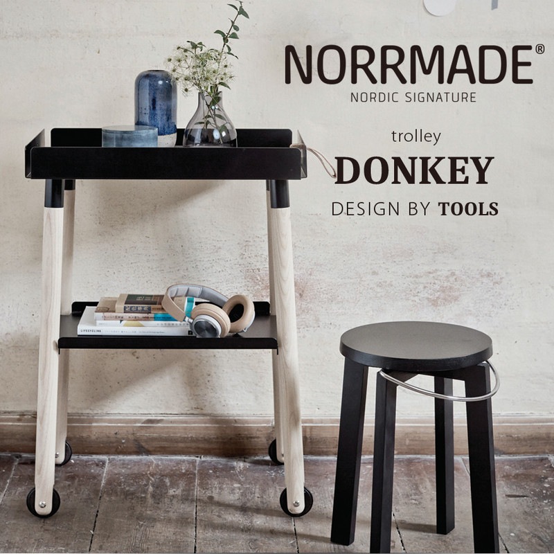 NORRMADE ノルメード ドンキー ワゴン トローリー キッチン 北欧 木製 NORRMADE/ノルメイド donkey/ドンキー トローリー<br>スチール