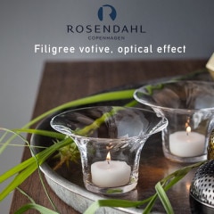  ڥϡ FILIGREE VASE, OPTIK/ɥۥ ץƥ H 7cm<br>Lin Utzon/󡦥åĥ//᤭饹/ȥ륳/̲/ROSENDAHL COPENHAGEN/38066ڥӥ˼бʡۡRCP