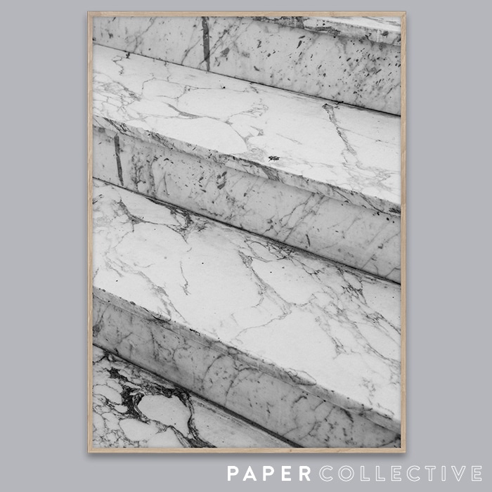 【PAPER COLLECTIVE】Marble steps/マーブルステップス 07122　50x70cm<br>ペーパーコレクティブ/Norm Architects/ノームアーキテクツ/ポスター/北欧/インテリア<br>【コンビニ受取対応商品】【RCP】