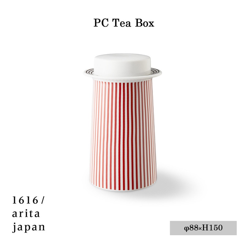 【PC Outline collection】1616/arita japan PC Tea Box《PC ティーボックス》Pierre  Charpin ピエールシャルパン/有田焼/磁器/皿/plate/TYパレス/百田陶園/4560440841909/φ88mm×H150mm  <br>