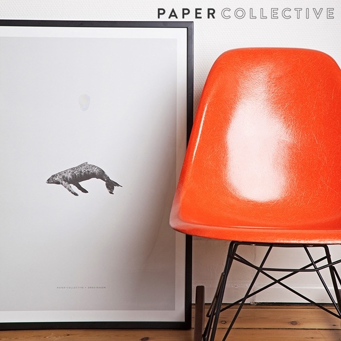 PAPER COLLECTIVE/ڡѡ쥯ƥ֡ݥ:WHALE REPRISE/ 50x70cmڥӥ˼бʡۡRCP