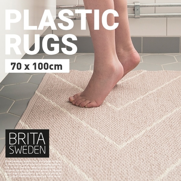 BRITASWEDEN ֥꥿ǥPLASTIC RUGS ե饰 70100cm<br>饰ޥå ̲ ǥ ƥ ڥå ǥ