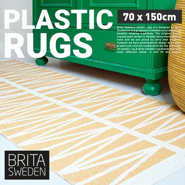 BRITASWEDEN ֥꥿ǥPLASTIC RUGS ե饰 70150cm<br>饰ޥå ̲ ǥ ƥ ڥå ǥ