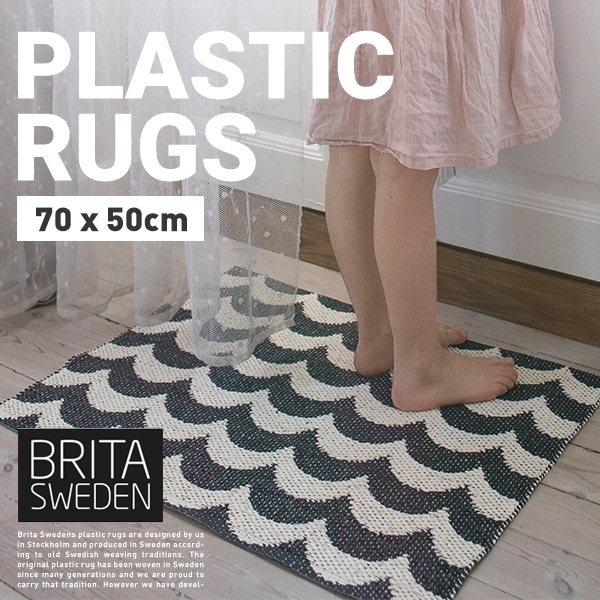 BRITASWEDEN ֥꥿ǥPLASTIC RUGS ե饰 7050cm<br>饰ޥå ̲ ǥ ƥ ڥå ǥRCP