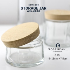 ROSENDAHL COPENHAGEN  륳ڥϡ GRAND CRU STORAGE JAR with oak lid 0.25L<br>󥯥 ȥ졼㡼 ˥ 饹 åǼ ̲RCP