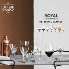 HOLMEGAARD �ۥ�६���� ROYAL ���饹���å� 7pcs<br>Arne Jacobsen ����͡��䥳�֥��� �磻�󥰥饹 ȯˢ�� �̲��ڥ���ӥ˼����б����ʡۡ�RCP��