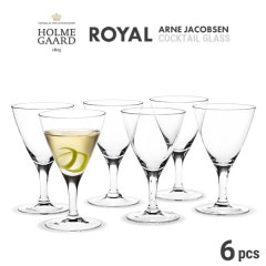 HOLMEGAARD �ۥ�६���� ROYAL �����ƥ륰�饹 6pcs<br>Arne Jacobsen ����͡��䥳�֥��� �����ƥ륰�饹 ȯˢ�� �̲��ڥ���ӥ˼����б����ʡۡ�RCP��