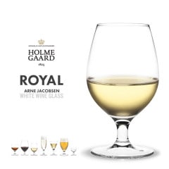 HOLMEGAARD �ۥ�६���� ROYAL �ۥ磻�ȥ磻�󥰥饹4304601<br>Arne Jacobsen ����͡��䥳�֥��� �磻�󥰥饹 ȯˢ�� �̲��ڥ���ӥ˼����б����ʡۡ�RCP��