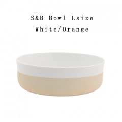 ͭľ/1616/arita japan S&B Bowl L WhiteOrange  S&BܥL ۥ磻 󥸡ƥ  С󥰥ǥ<br>S&B//ɴƫ/ܡ//TYѥ쥹<br>ڥӥ˼бʡۡRCP