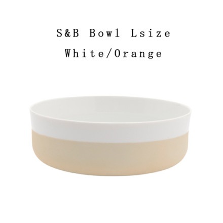 ��ͭ�ľ�/�����1616/arita japan S&B Bowl L WhiteOrange  S&B�ܥ���L �ۥ磻�� ����󥸡������ƥ� �� �С����󥰥����ǥ�����<br>S&B/��/ɴ��ƫ��/�ܡ���/����/TY�ѥ쥹<br>�ڥ���ӥ˼����б����ʡۡ�RCP��