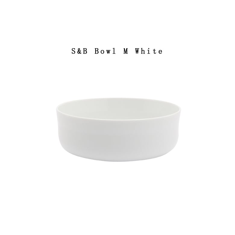 【有田焼/磁器】1616/arita japan S&B Bowl M White　Φ138×Ｈ47mm　S&B ボウルM ホワイト ショルテン ＆ バーイングス　デザイン<br>S&B/皿/plate/百田陶園/BOWL/bowl/ボール食器/サラダボウル/TYパレス<br>【コンビニ受取対応商品】【RCP】