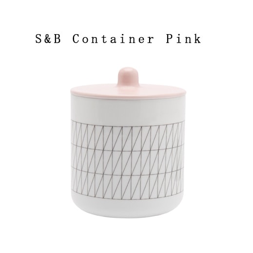 【有田焼/磁器】1616/arita japan S&B Container Pink 　S&B コンテナー ピンク　ショルテン ＆ バーイングス　デザイン　/S&B/TYパレス/百田陶園/キャニスター/container/シュガーポット【コンビニ受取対応商品】【RCP】