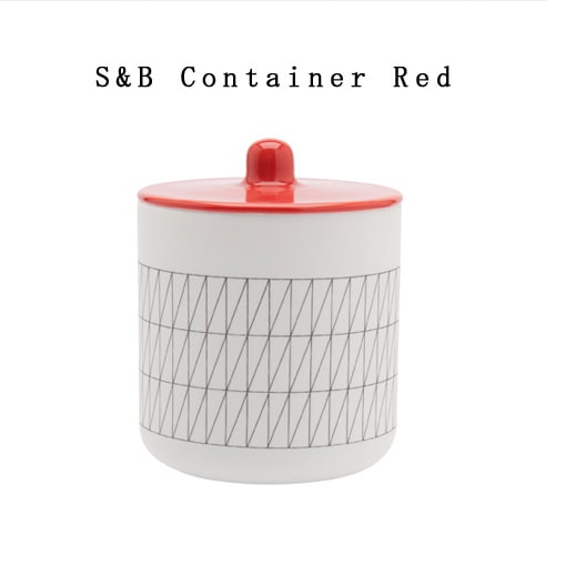 【有田焼/磁器】1616/arita japan S&B Container Red 　S&B コンテナー レッド　ショルテン ＆ バーイングス　デザイン/S&B/TYパレス/百田陶園/キャニスター/container<br>【コンビニ受取対応商品】【RCP】
