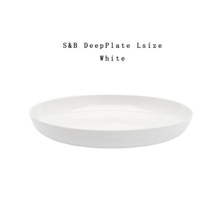 ��ͭ�ľ�/�����1616/arita japan S&B DeepPlate L White  S&B���ǥ����ץץ졼�ȡ�L �ۥ磻�ȡ������ƥ� �� �С����󥰥����ǥ�����<br>S&B/��/plate/ɴ��ƫ��/����/TY�ѥ쥹<br>