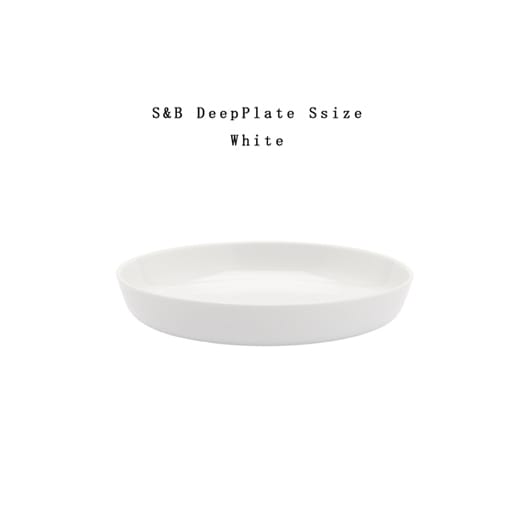 【有田焼/磁器】1616/arita japan S&B DeepPlate S White  S&B ディーププレートS ホワイト Φ128×Ｈ20mm ショルテン ＆ バーイングス　デザイン<br>S&B/皿/plate/百田陶園/TYパレス/DEEPPLATE/deepplate<br>【コンビニ受取対応商品】【RCP】