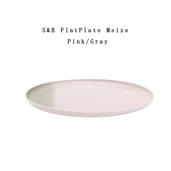 【有田焼/磁器】1616/arita japan S&B FlatPlate M Pink×Gray S&Bフラットプレート M ピンク×グレー　φ175×Ｈ10mm ショルテン ＆ バーイングス　デザイン<br>S&B/皿/plate/TYパレス/flatplate//百田陶園/<br>