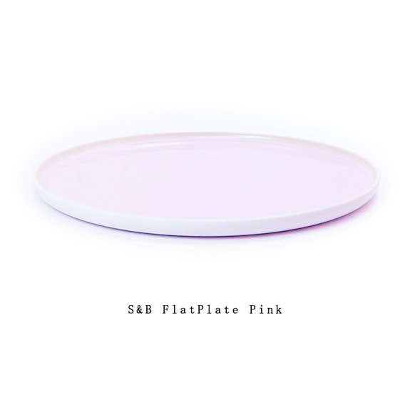 【有田焼/磁器】1616/arita japan S&B　FlatPlate Pink S&Bフラットプレート　ピンク φ218×Ｈ11mm　ショルテン＆バーイングス　デザイン<br>S&B/皿/plate/百田陶園/FLATPLATE/flatplate/TYパレス<br>