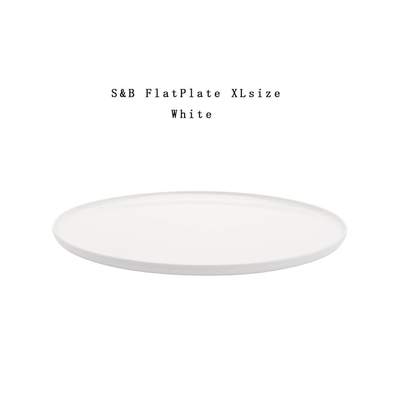【有田焼/磁器】1616/arita japan S&B FlatPlate XL White　S&BフラットプレートXL ホワイト ショルテン ＆ バーイングス　デザイン<br>S&B/皿/plate/百田陶園/TYパレス<br>【コンビニ受取対応商品】【RCP】