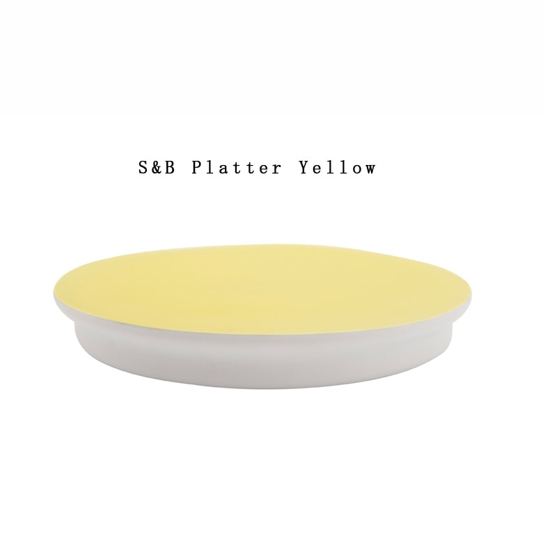 【有田焼/磁器】1616/arita japan S&B Platter Yellow  S&B Platter イエロー　ショルテン ＆ バーイングス　デザイン<br>S&B/TYパレス/plate/百田陶園/<br>【コンビニ受取対応商品】【RCP】